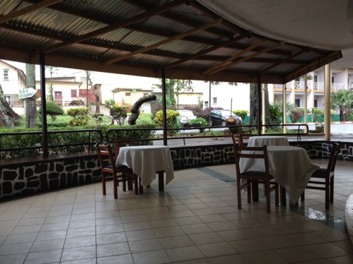 Early Morning on the Terrace of the Central Hotel
